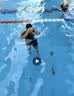 361° 儿童泳镜大框耳塞一体防水防雾高清男女童大框游泳镜潜水蓝黄 实拍图