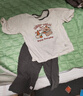 俞兆林儿童睡衣男女童纯棉家居服套装宝宝空调服童装衣服 萌卡熊猫  150 实拍图