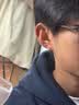 尤克达蒂S999纯银耳钉男士耳环星星耳圈防过敏养耳洞个性痞帅潮男银耳饰女 S999纯银星河耳环【礼盒装】一只装 实拍图