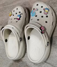 CROCS卡骆驰白鹿同款云朵洞洞鞋时尚百搭户外沙滩鞋|206750 骨白色-2Y2(含智必星) 39 (250mm) 实拍图