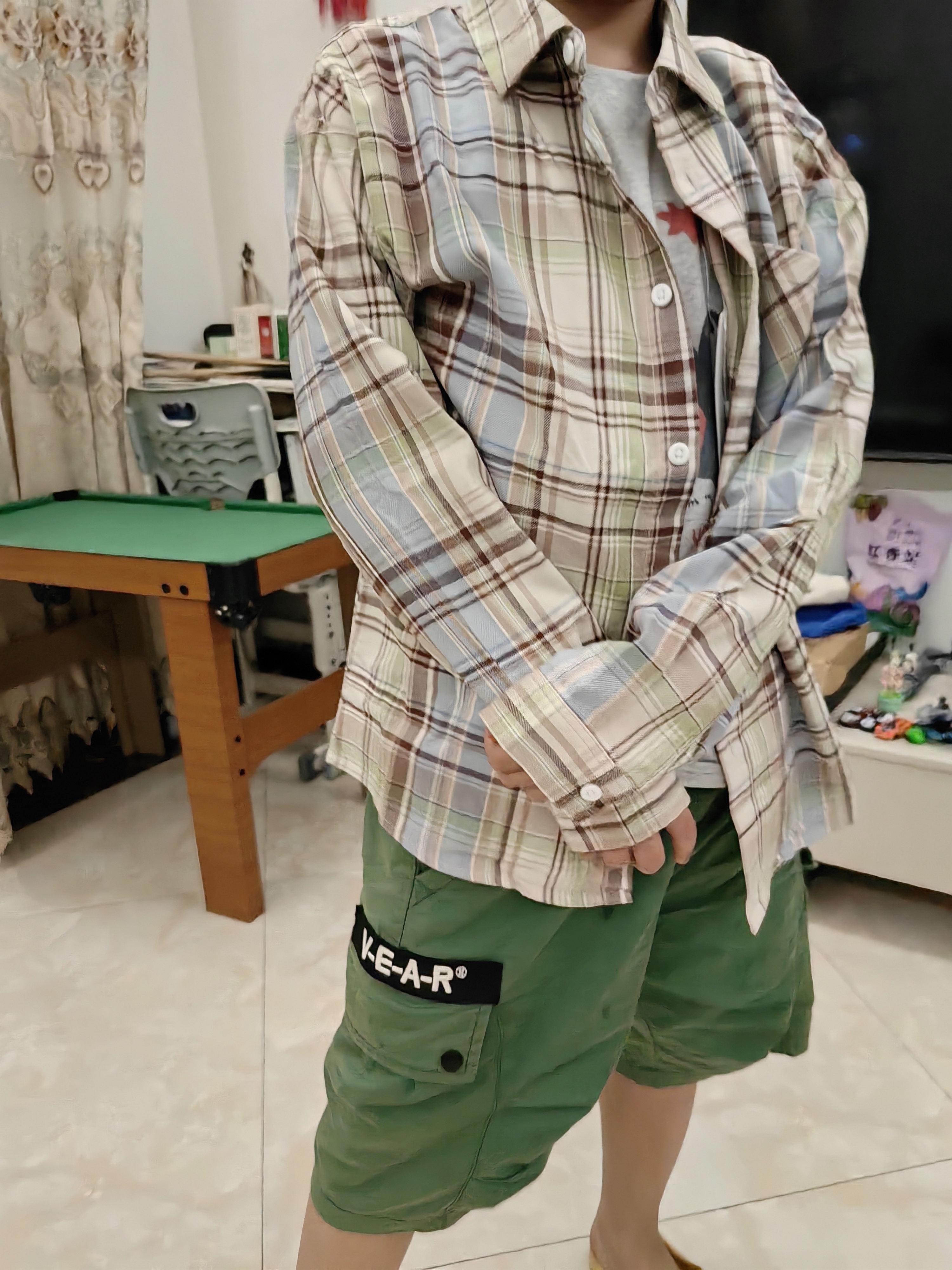巴拉巴拉童装儿童长袖衬衫宝宝衣服女男童2026新款春装上衣衬衣外套格子衫 实拍图
