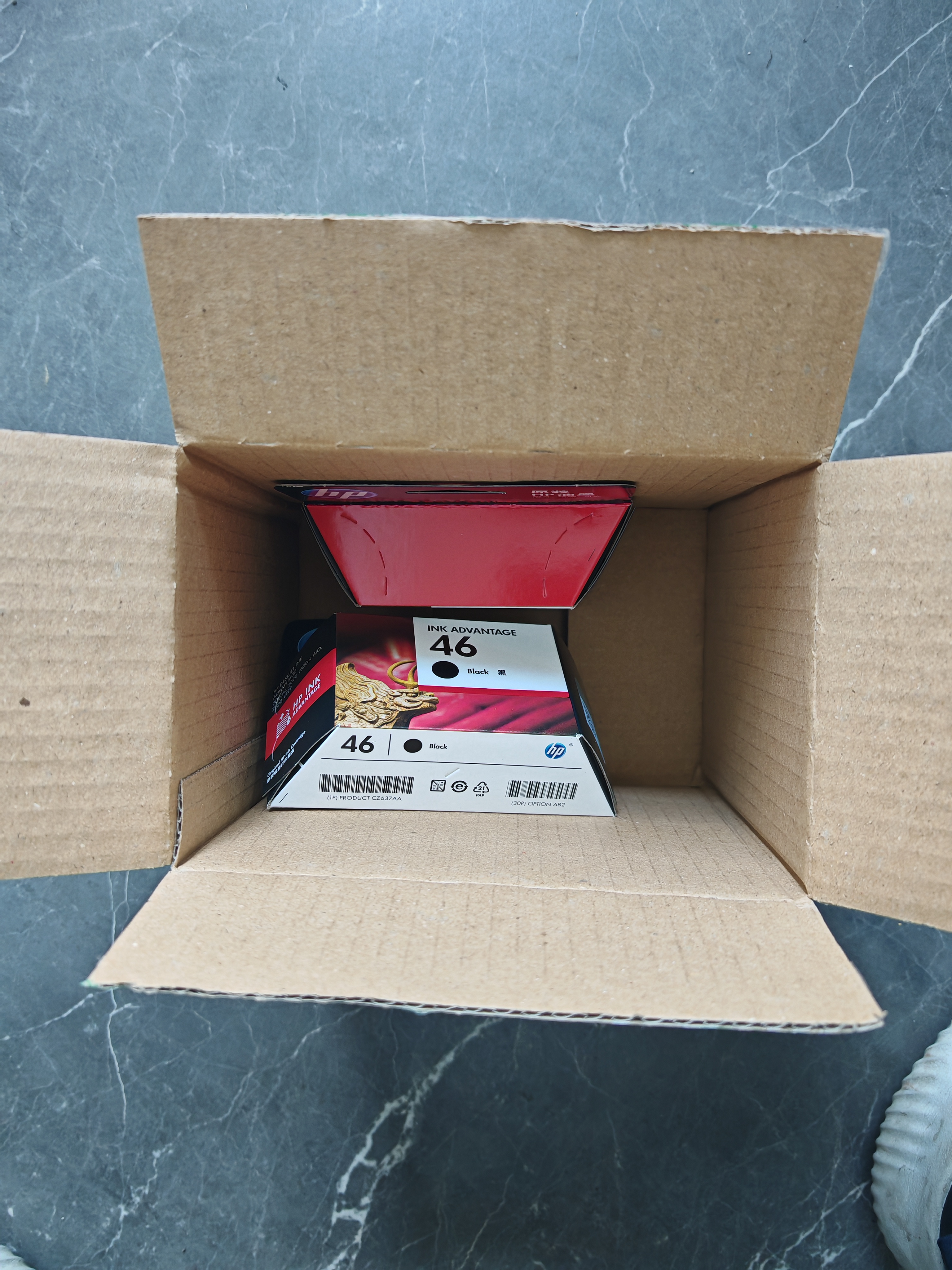 惠普（HP）46原装黑色墨盒 适用hp deskjet 2020hc/2520hc/2529/2029/4729打印机 实拍图