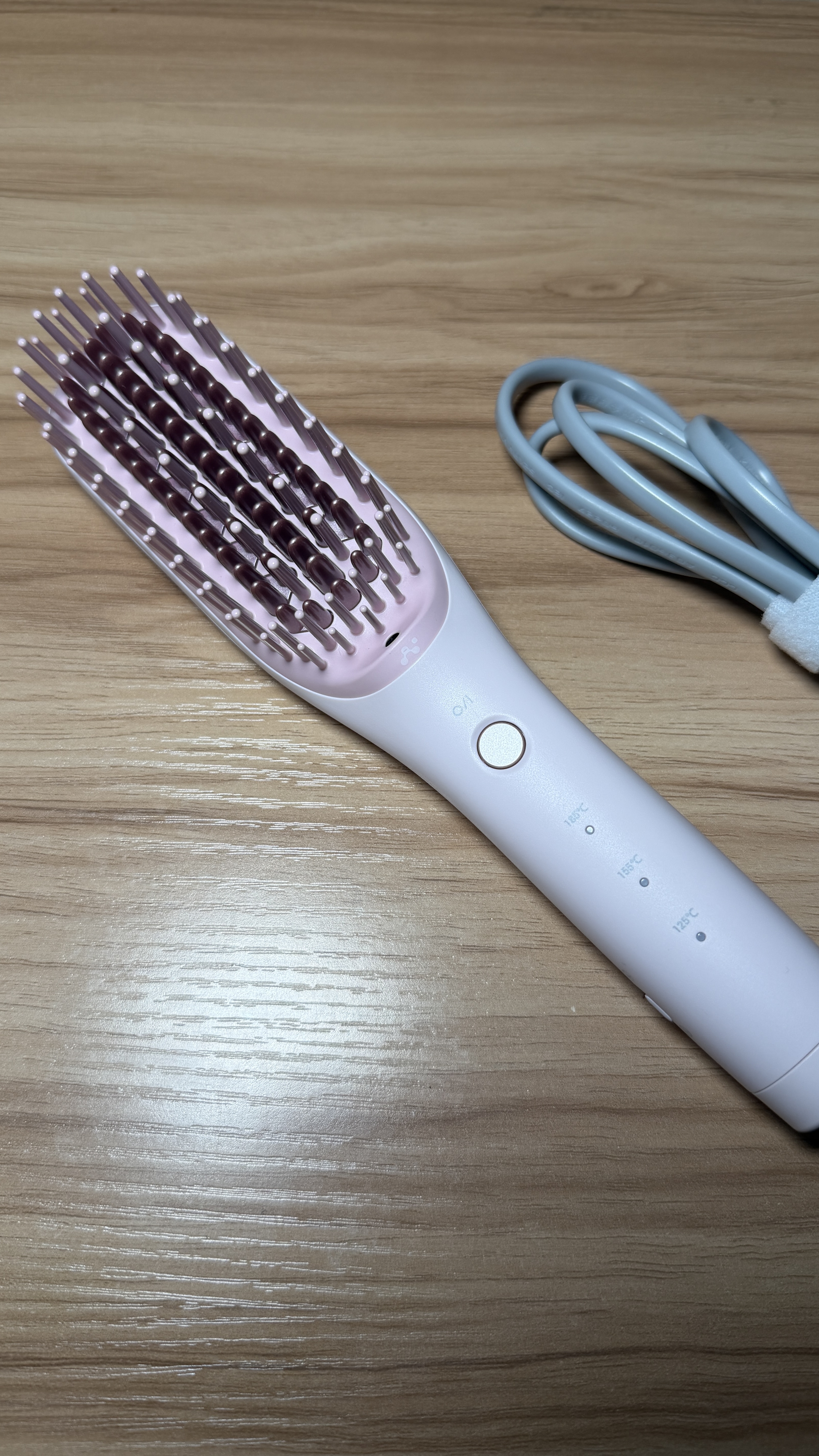 缕呈【有线中号造型套装】热平衡直发梳烟霞粉 负离子不伤发夹板蓬松宿舍直板夹卷发棒 女生生日礼物 实拍图