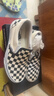 VANS范斯官方 经典款Slip-On经典一脚蹬男女鞋帆布鞋VN000EYEBWW 黑白棋盘格 37 实拍图