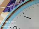 康巴丝（Compas）挂钟客厅钟挂墙简约时钟石英钟表挂墙 7006A 蓝色33cm开学季 实拍图
