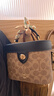 蔻驰（COACH）【品牌直供】奢侈品女包KAY盒子包斜挎包棕CBQ35 生日礼物送女友 实拍图