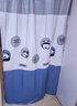 韩娜（Hanna）浴帘布浴室隔断帘洗澡帘免打孔套装卫生间窗帘门帘淋浴防水防霉 文艺熊猫（保暖防水-防霉不透） 单帘150宽*180高+挂环（不含杆） 实拍图