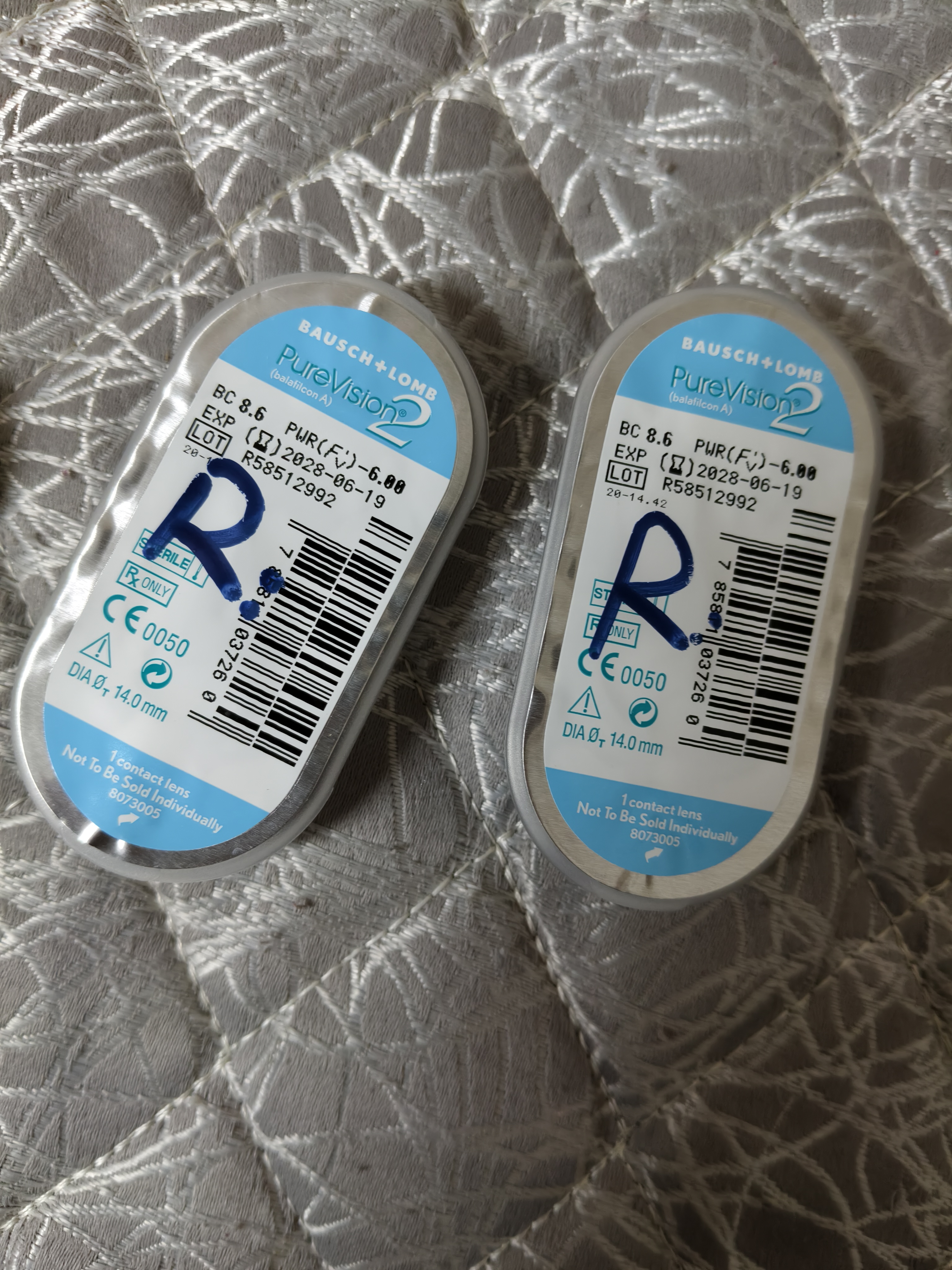 博士伦纯视2代硅水凝胶月抛型3片高透氧隐形眼镜高光度透氧575度 实拍图