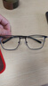 依视路（ESSILOR） 钻晶系列高清耐磨防蓝光近视超薄镜片专业配度数眼镜架男女镜框 钛+金属-全框-4021BK-黑色 镜框+依视路膜御防蓝光1.56现片 实拍图