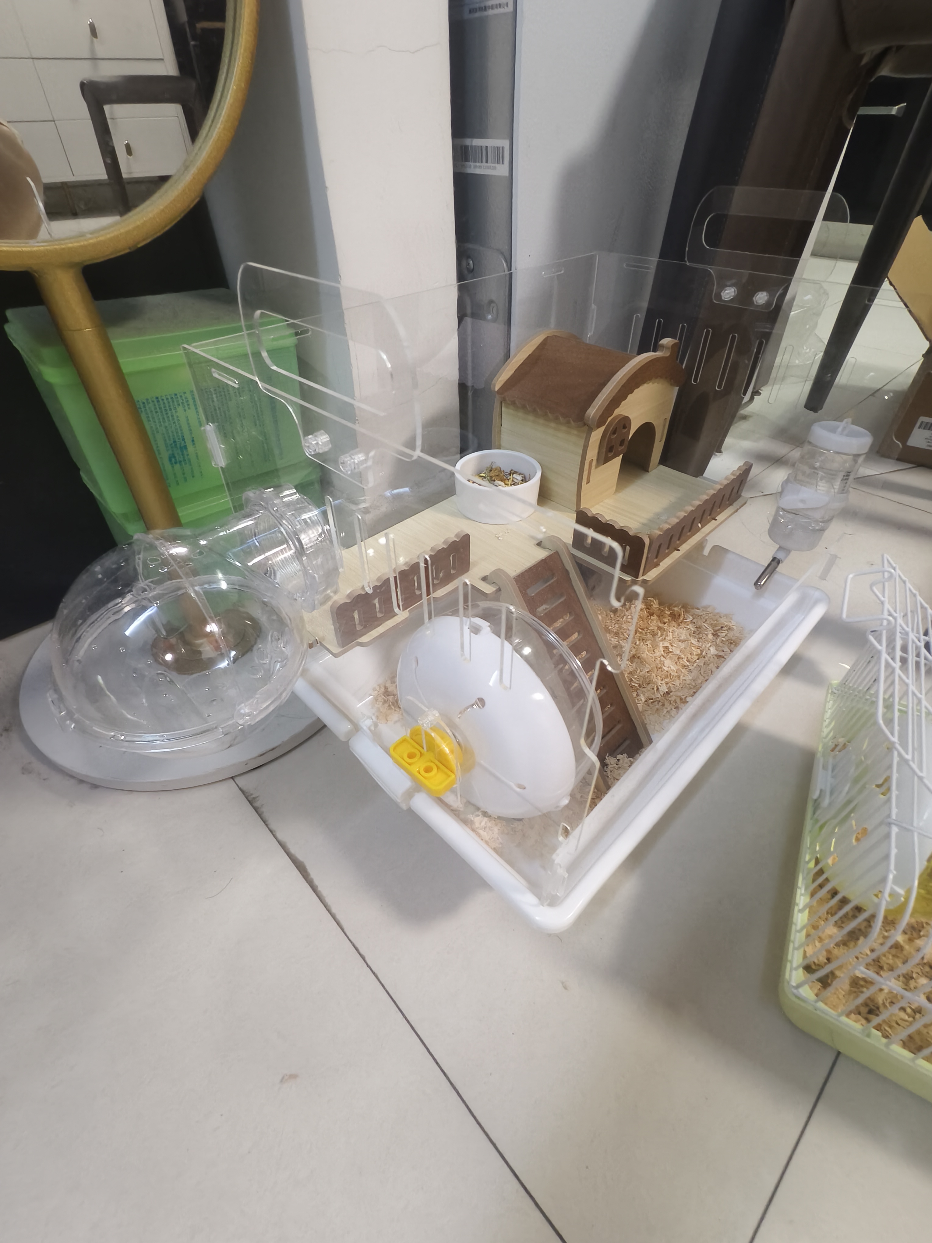 贝初众仓鼠笼子亚克力透明金丝熊豪华别墅专用饲养箱便宜大的超大防啃咬 蘑菇屋【加厚防啃咬】全景豪华7件套 双层设计/超大空间 透气全封闭/全景透明 实拍图