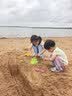 嘟嘟家【防蚊裤】女童裤子宽松夏季女孩灯笼裤透气女宝束脚裤夏款童装潮 云灰紫 100 实拍图