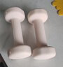 Keep哑铃女士健身家用彩色浸塑环保手铃亚铃全身塑形樱粉1kg*2 实拍图