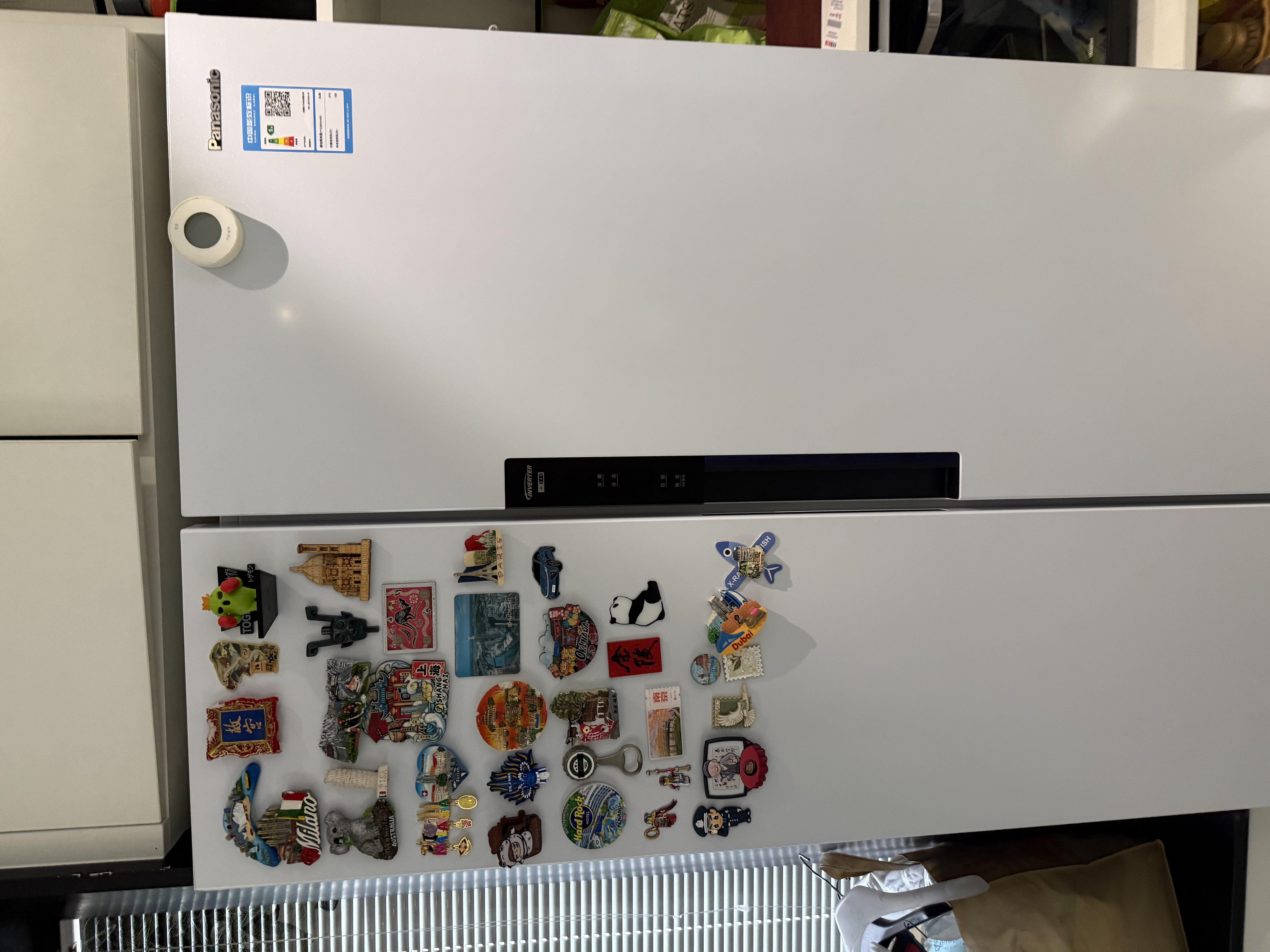 松下（Panasonic）【焕新补贴】大白鲸超薄505L冰箱大容量嵌入式对开门风冷无霜家用电冰箱 一级能效自由制冰 月光白 NR-JB51GXA-W 实拍图