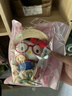 三丽鸥（SANRIO）可爱正版hellokitty包包挂件毛绒公仔钥匙扣小玩偶书包挂饰哈喽kt 正版kt猫眼镜款-【草帽苹果泡泡裙】(红色挂绳+爱 实拍图