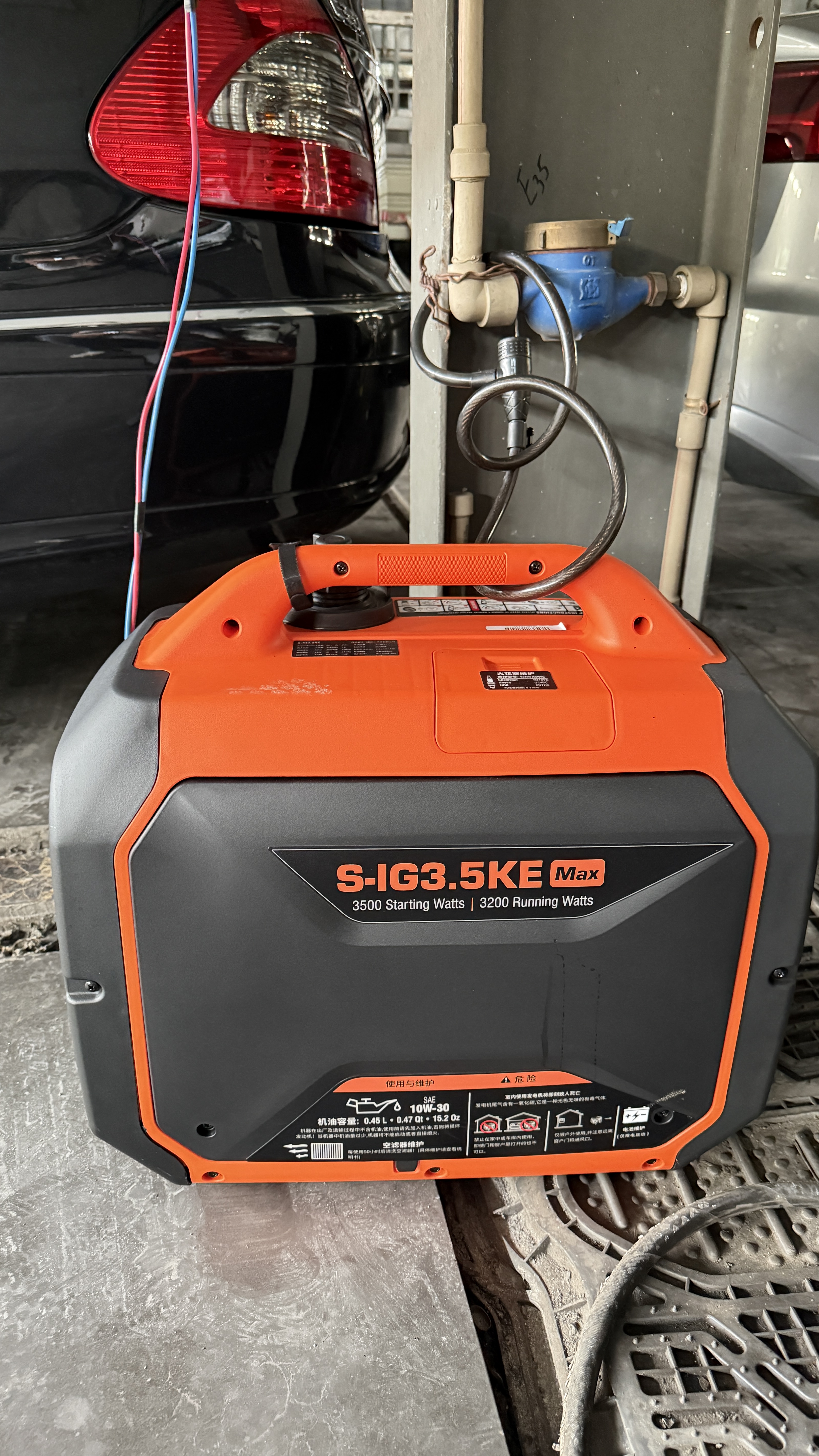 森久汽油发电机220V/3.5KW家用小型低噪户外便携露营应急S-IG3.5KE 实拍图