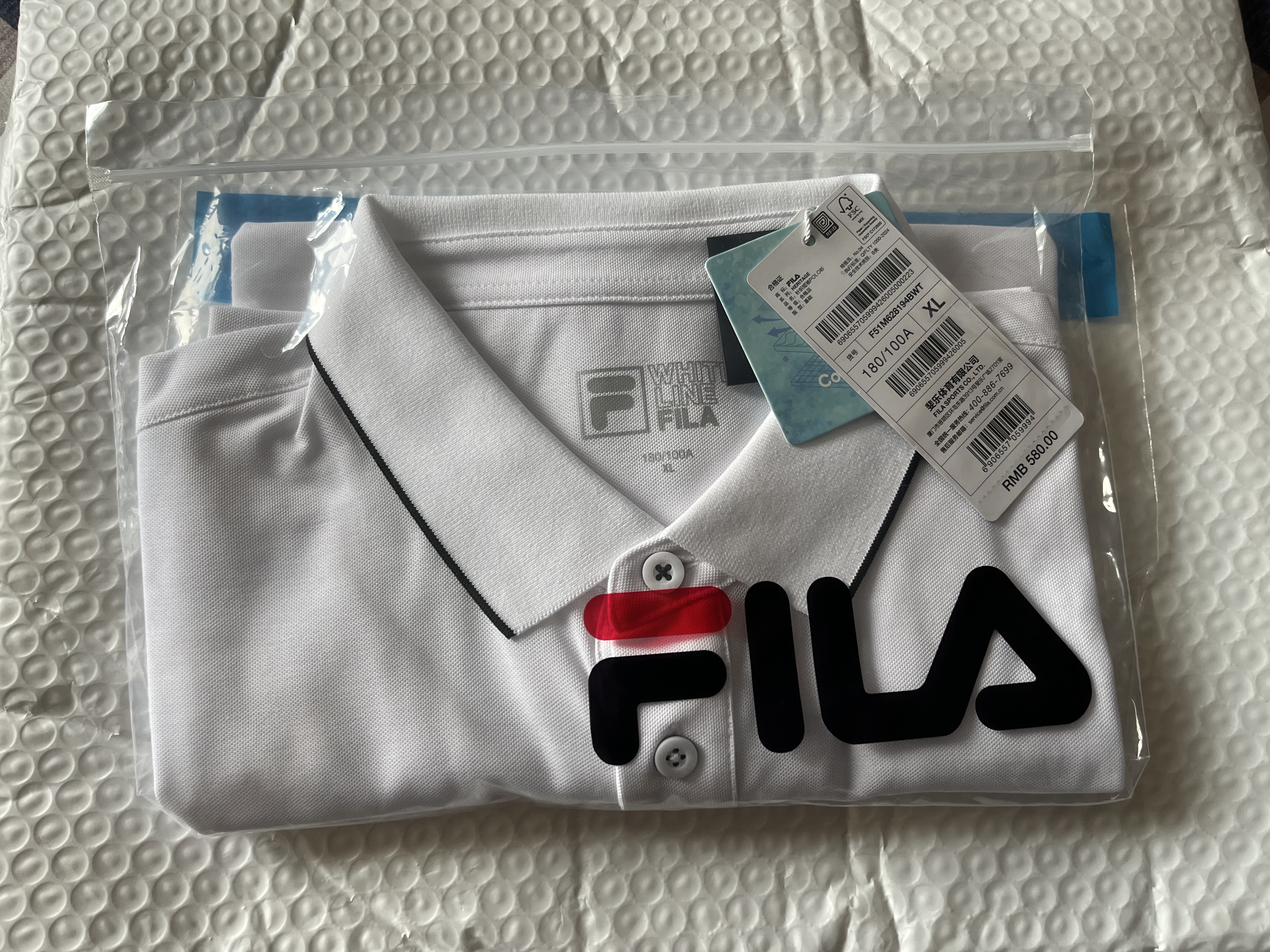 FILA 斐乐官方男子POLO衫2026年夏季休闲透气凉感短袖T恤商务通勤上衣 实拍图