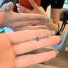 柯芙尼 月澜纯银针海蓝宝耳钉女简约高级感耳环情人节生日礼物送女生 实拍图