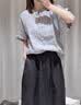 MUJI 女式 汉麻 水洗茧形裙长半身裙女裙子26年夏季女装 BE21EA6S 深棕色 S (155/62A) 实拍图