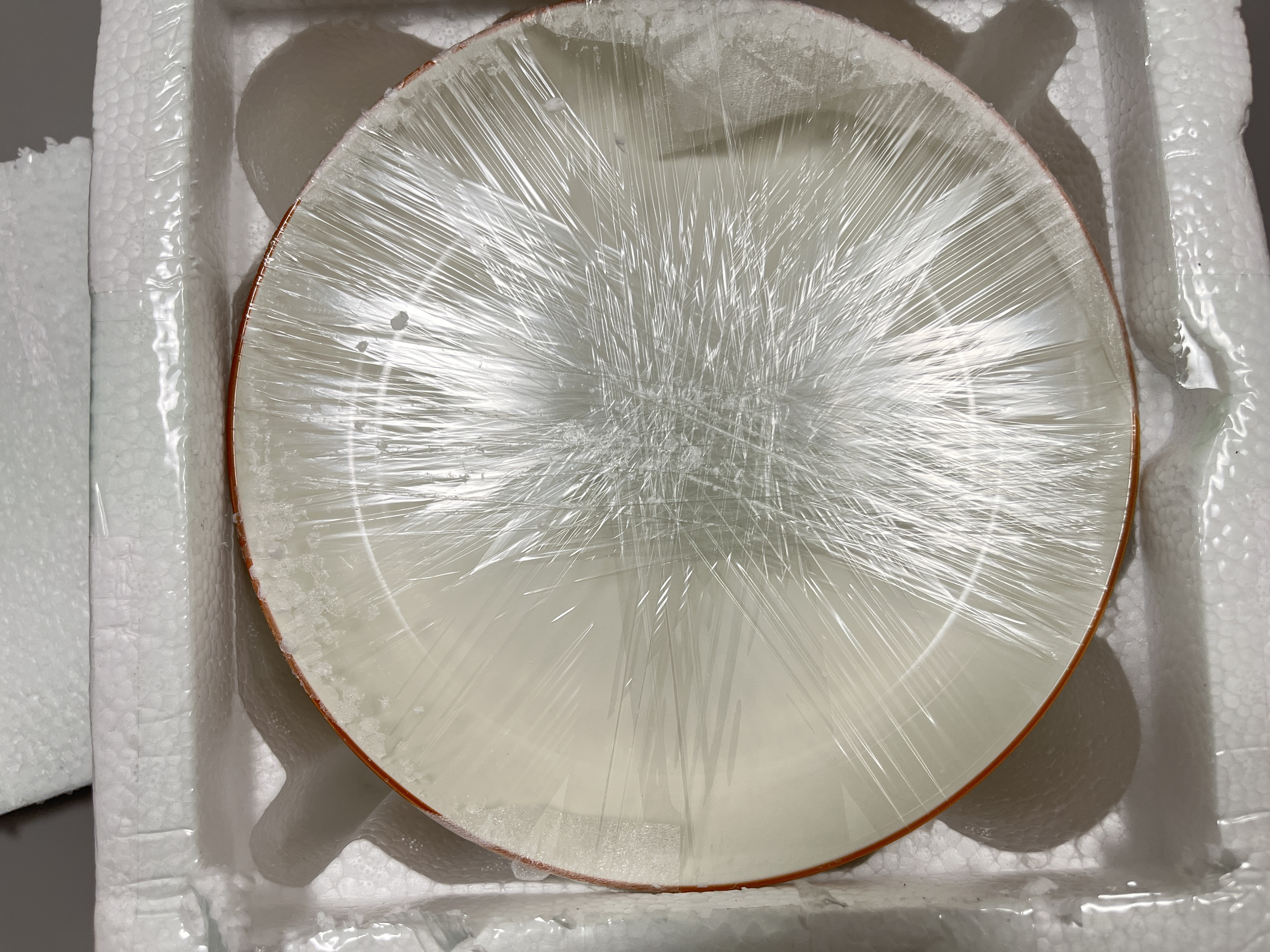 友来福陶瓷盘家用盘子8英寸釉下彩深盘菜盘陶瓷汤盘4只装 实拍图