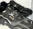斐乐（FILA）官方男鞋掠夺者 2跑步鞋休闲鞋慢跑运动鞋透气百搭轻便复古老爹鞋 黑/中灰-BM 41 实拍图