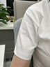 浪莎白衬衫短袖女夏季薄款宽松通勤职业西装衬衫女装气质正装白色衬衣 实拍图