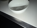 斯凯绨（Sky Top）米饭碗骨瓷小汤碗纯白陶瓷家用酒店餐具套装4.5英寸金钟碗10件 实拍图
