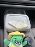 固特异（Goodyear）车载纸巾盒挂式硅胶汽车抽纸盒扶手箱座椅纸巾收纳盒配件白色 实拍图