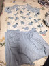 红豆儿童睡衣纯棉夏季薄款空调服男女童短袖套装中大童家居服3353 140 实拍图
