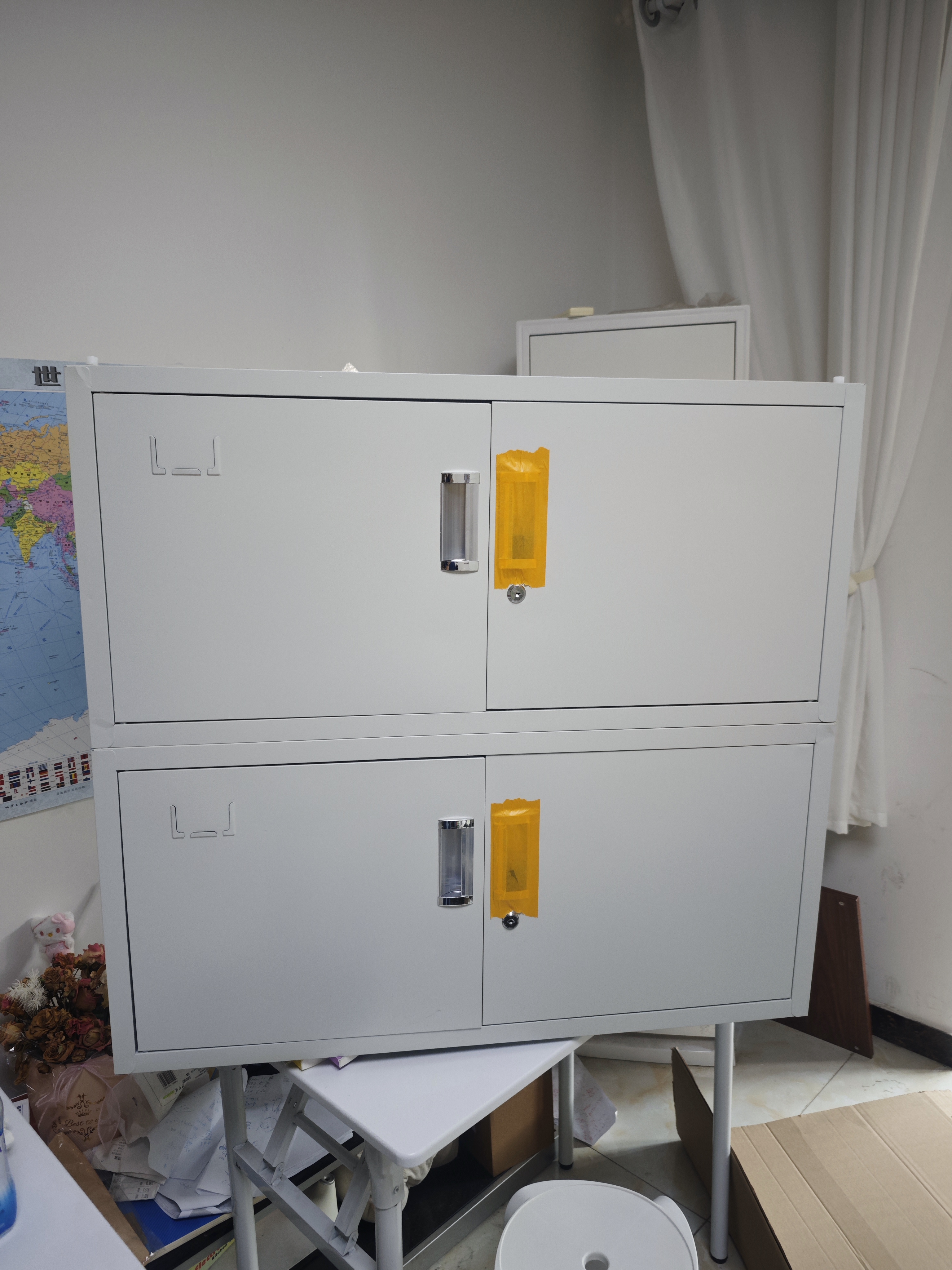 奈高（NAIGAO）档案柜分五节文件柜铁皮柜钢制储物柜员工钥匙柜 实拍图