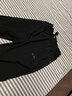 啄木鸟（TUCANO）休闲裤男夏季冰丝薄款潮流宽松裤子男时尚运动直筒长裤 黑色 2XL 实拍图