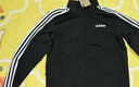 adidas休闲舒适三条纹立领夹克外套男装秋季阿迪达斯官方轻运动 黑色/白（推荐选大一码）   L 实拍图