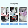 添赞（Titanfine）添赞加长家务乳胶手套1副L码清洁洗衣家用耐磨防水套袖秋冬蓝色 实拍图