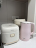 美的（Midea）小碧玉电饭煲小型1-2-3人3L0氟含钛陶瓷白玉釜家用煲汤粥智能预约多功能电饭锅RE360 实拍图