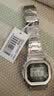 卡西欧（CASIO）G-SHOCK全金属小方块运动防水手表光动能腕表送男友礼物GMW-B5000 GMW-B5000D-1PR神秘小银块 实拍图