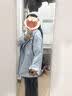 骆驼（CAMEL）【王俊凯同款】凯甲ICON冲锋衣女三合一羽绒服登山服 远山蓝，男款女生拍小1尺码，A35CAFO193 抓绒内胆 S 实拍图