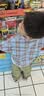 嘟嘟家宝宝裤子户外秋季儿童工装裤秋款男童长裤女童休闲裤秋 军绿色110 实拍图