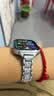 臣颂（CHENSONG）2026新款满天星 适用华为watch fit5Pro/5/fit4/4Pro手表表带 满钻款腕带高级感女生金属表链 银色 实拍图
