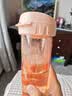 特百惠（Tupperware）茶韵500ml塑料杯男女士学生运动水杯子大容量泡茶杯 粉色 实拍图