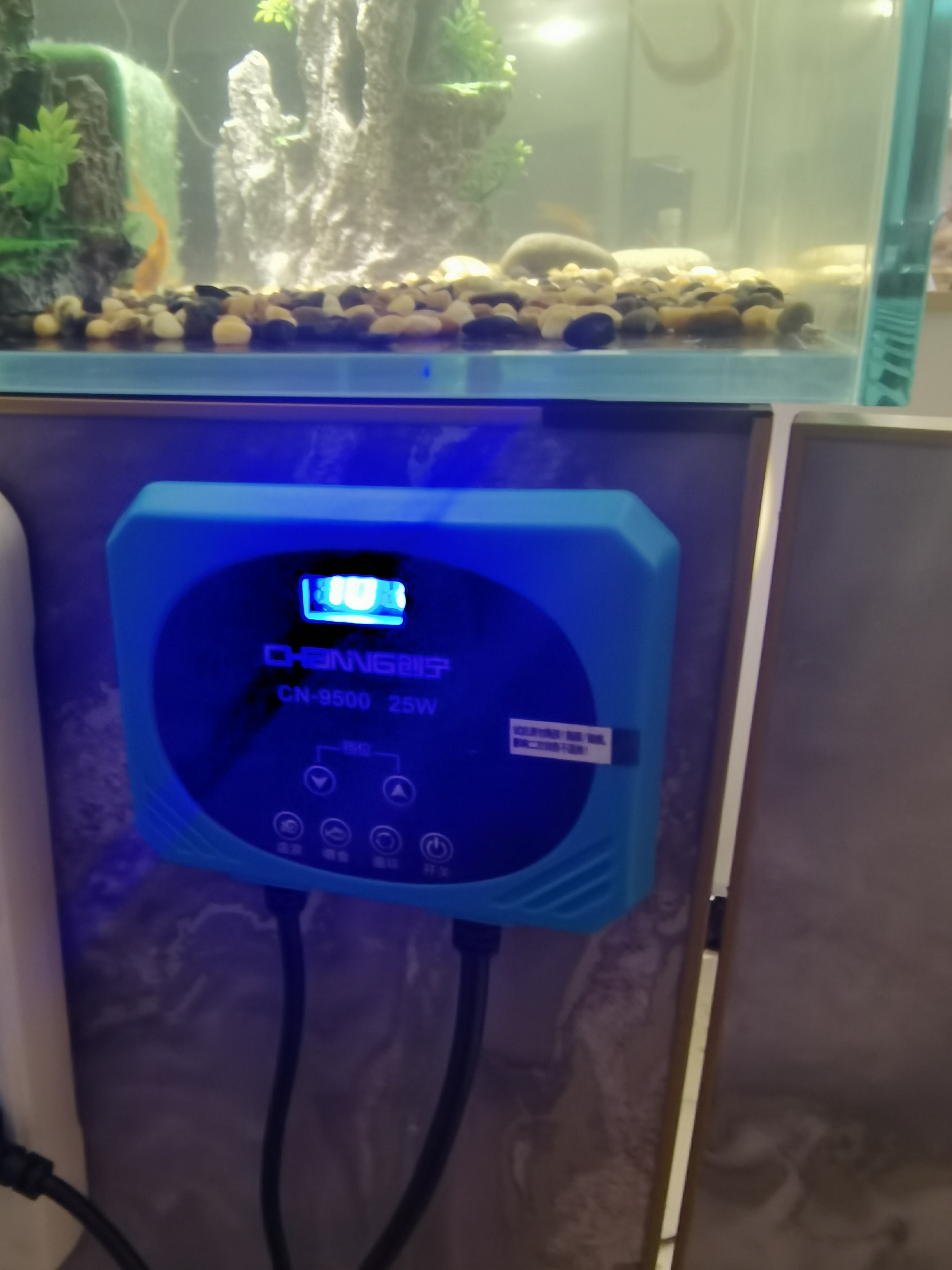 创宁鱼缸渔池循环变频潜水泵 水族箱安静抽水  水陆两用 鱼池假山过滤 升级款【超轻音25W】流量2200-3500L 实拍图