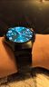古美【官方同款】适用华为WATCH5专用表带钛金属原装46/42mm手表弧形无缝按压扣磁吸钛合金不锈钢腕带 苍穹黑【官方同款】 WATCH5 46mm手表专用 实拍图