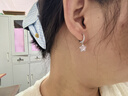 阿吉豆耳环女款五角星耳钉简约星星耳坠韩版百搭通勤耳饰品 实拍图