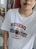 MJ STYLE纯棉短袖T恤男女2026年夏季出游宽松休闲百搭美式复古半袖上衣 实拍图
