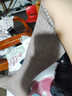 浪莎（LangSha）过膝袜套女秋冬加绒加厚高筒长袜毛圈厚袜子保暖护膝长筒腿套黑灰 实拍图