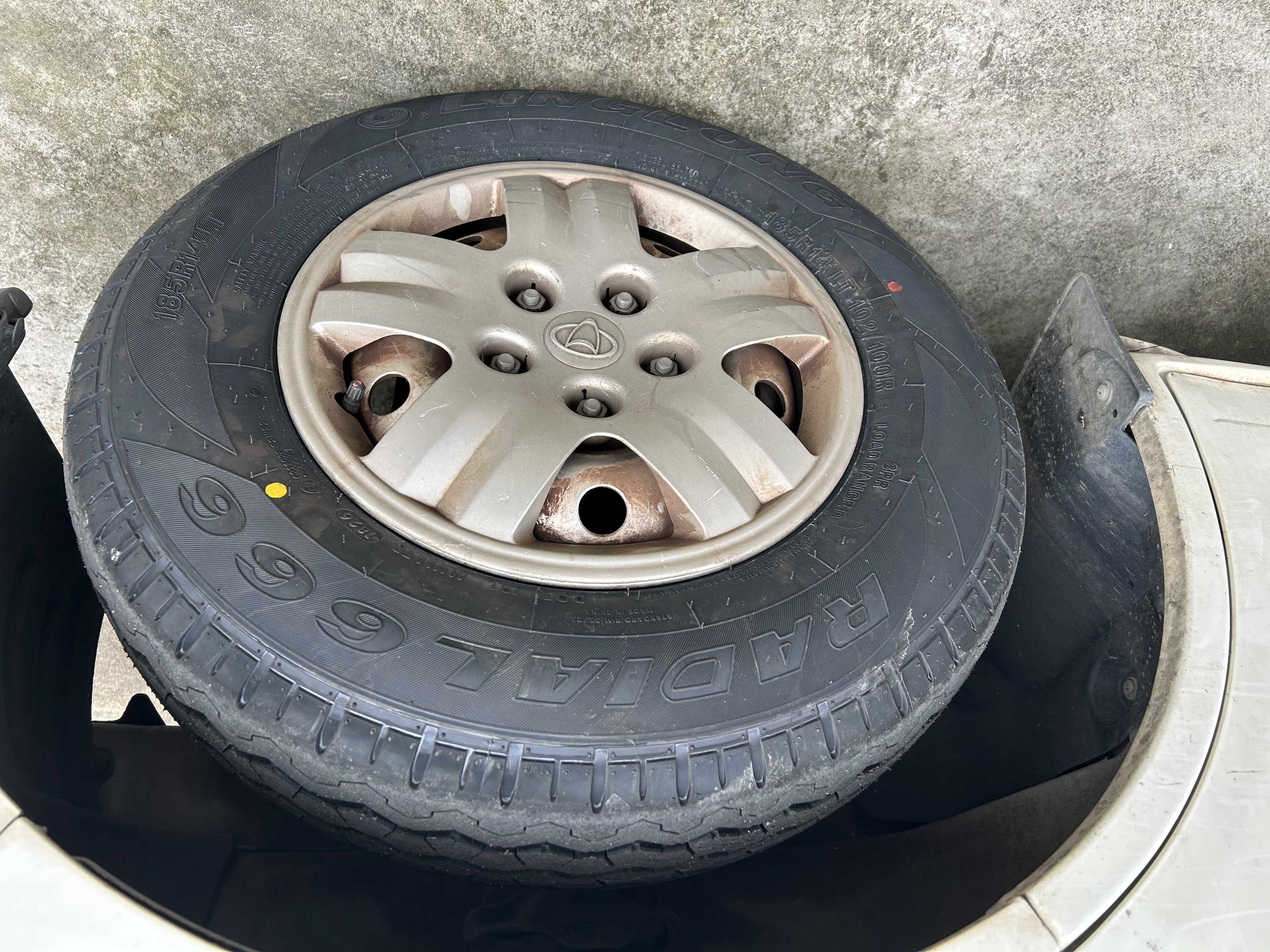 玲珑轮胎 全新货车轮胎 加厚载重胎 185R14LT 102/100R R666 实拍图