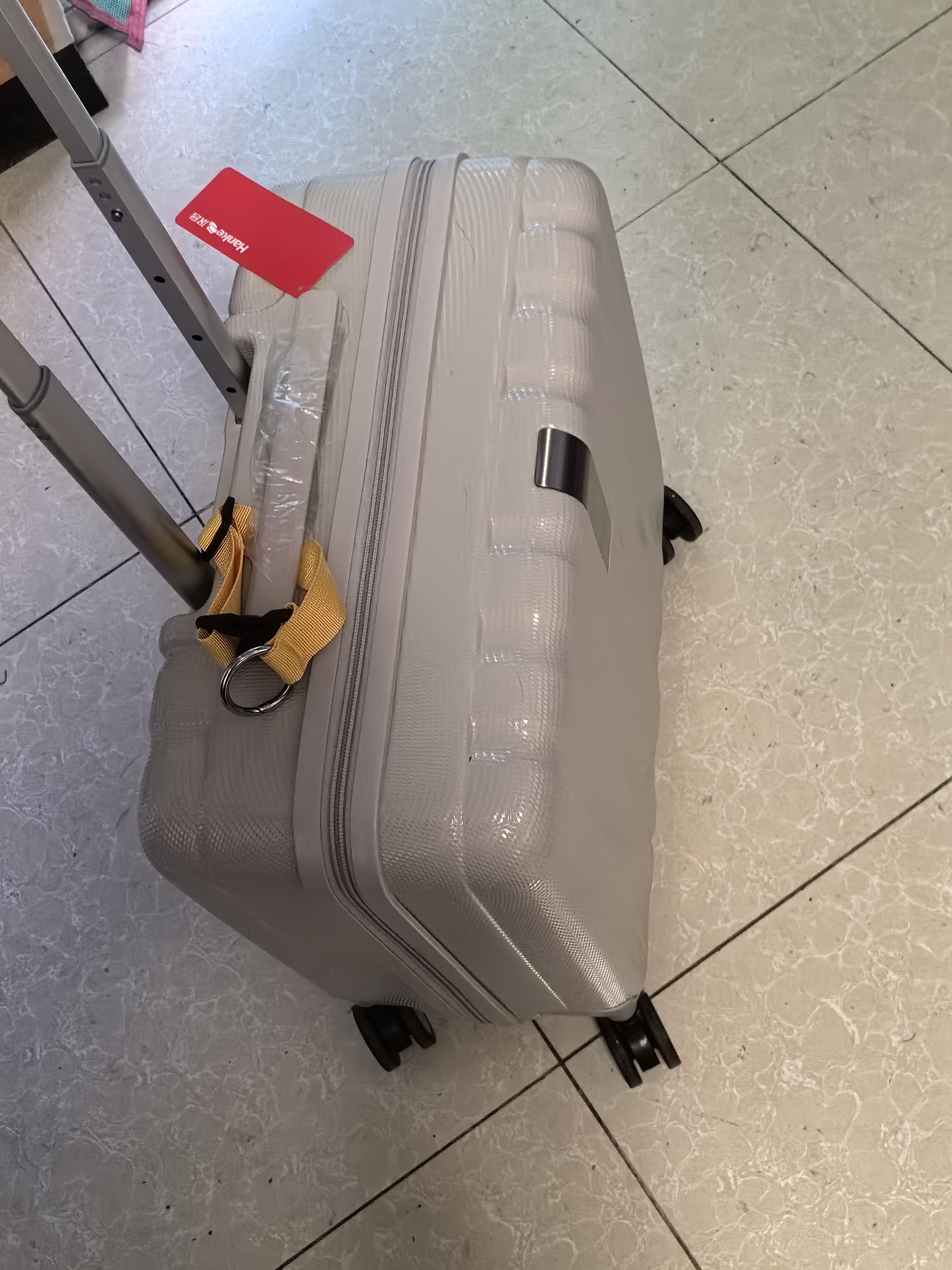 汉客行李箱男拉杆箱女登机旅行箱18英寸象牙白密码箱镇店之宝再次升级 实拍图