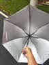 【全网爆款】手动UV折叠雨伞男女晴雨伞两用防晒遮阳黑胶伞 【新人福利】7骨 纯色随机无黑胶 实拍图