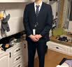 罗蒙（ROMON）西服套装男秋冬季商务修身西装男士正装结婚伴郎礼服 黑色 L  实拍图