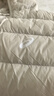 亚瑟士（asics）童装冬季儿童新款高柔软高充绒量三防保暖羽绒服 奶白色 清洁度1000-鸭绒 150 充绒量88.5g 实拍图