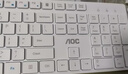 AOC KM500无线蓝牙键盘鼠标套装 键鼠套装 低音按键 防溅洒设计 办公家用 笔记本台式电脑通用 白色 实拍图