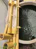 流水趣 竹排竹子流水循环摆件流水器上半部庭院客厅阳台陶瓷荷花缸造景 竹排长100＋水泵＋滤棉（不含缸 实拍图